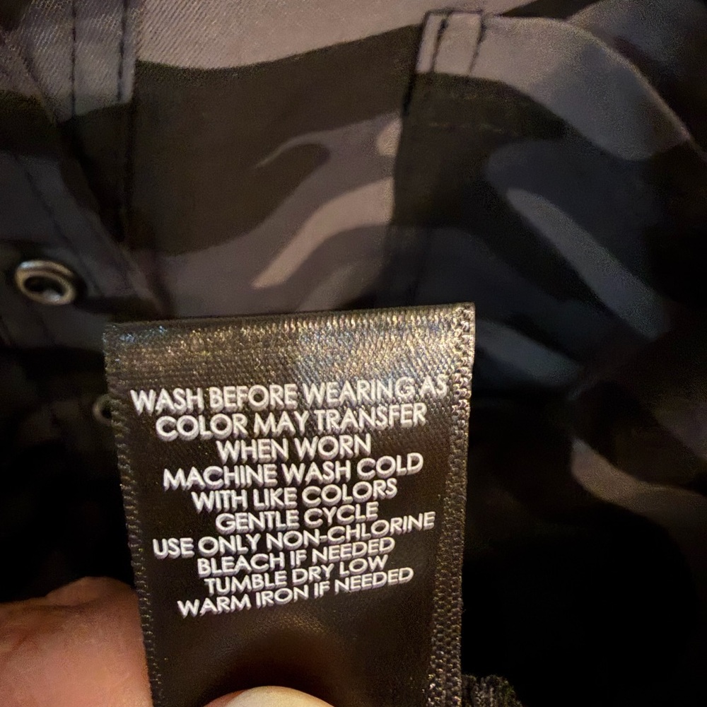 torrid Black & Gray Brushed Camo Blouse - Picture 5 of 5